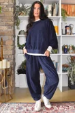 Terry B Relaxed Tapered Jogger Navy